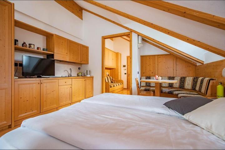 Studiolejlighed 30 m2 max 3 pers. – Garni Aparthotel Princess (Penia) (1/3)