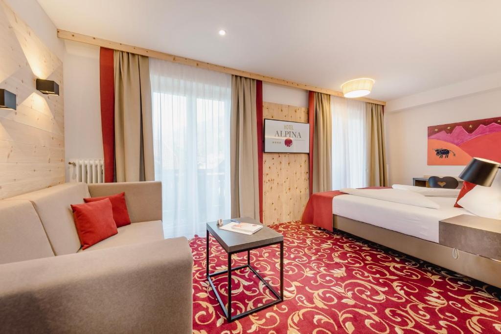 Dubbelrum m balkong max 4 pers. – Hotell Alpina Bad Hofgastein
