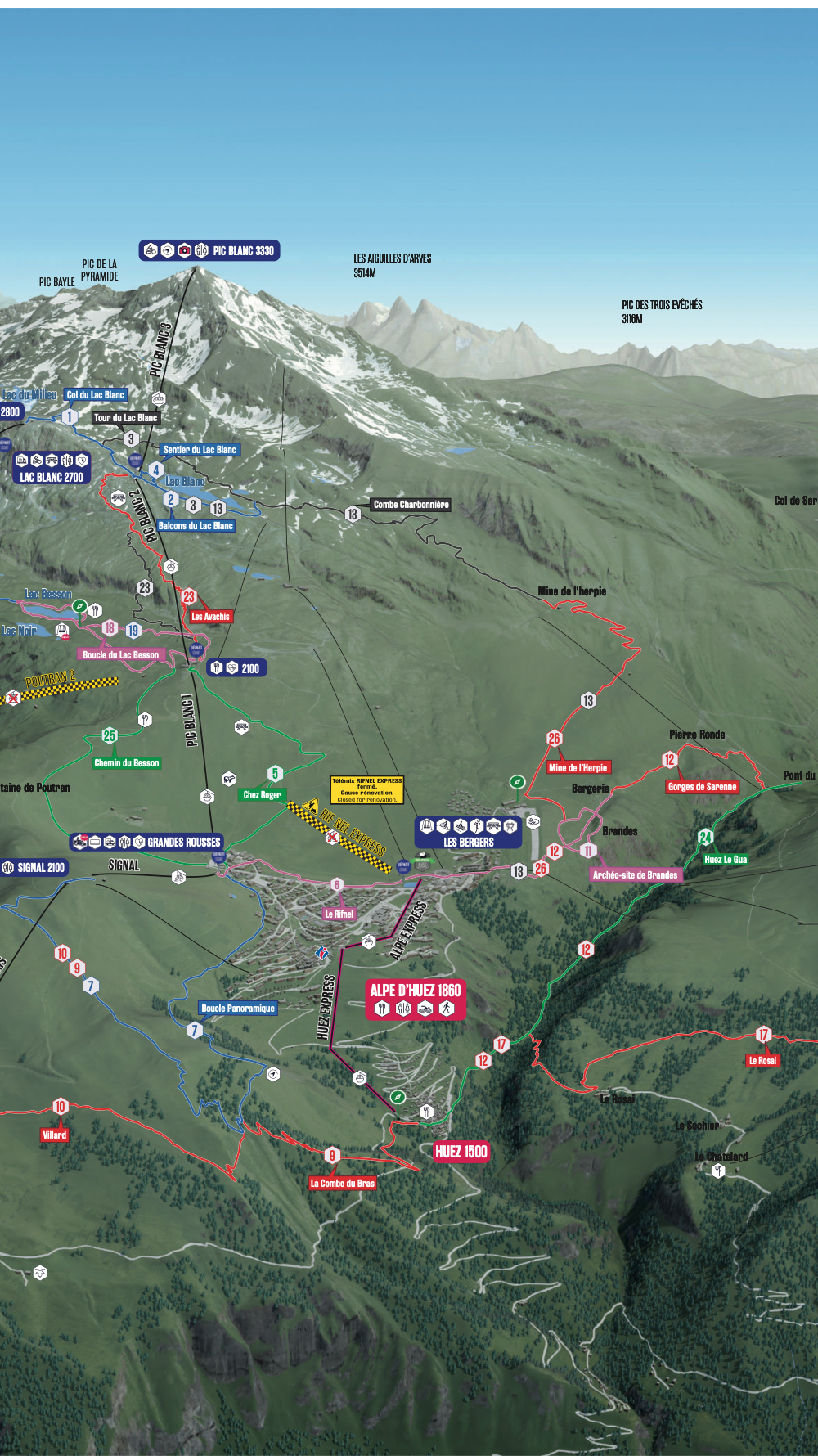 Cykeludlejning i Alpe d’Huez