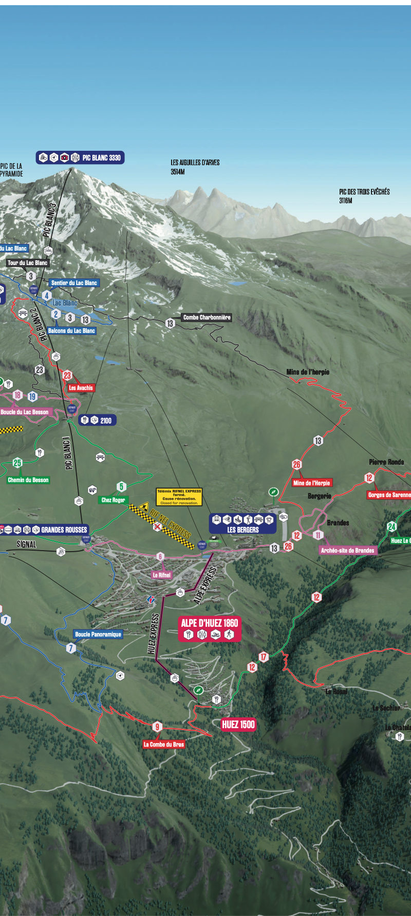 Cykeludlejning i Alpe d’Huez