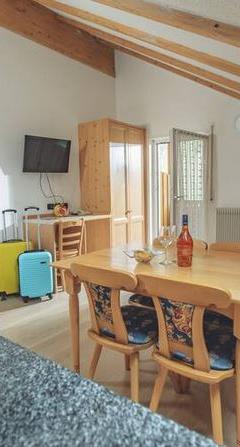 Studeilejlighed med balkon (udsigt mod dalen) max 5 pers. – Garni Aparthotel Princess (Penia)