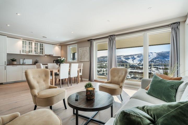 En hjørnelejlighed til 6 personer i D-bygningen – Ustedalen Hotel og Resort (1/26)