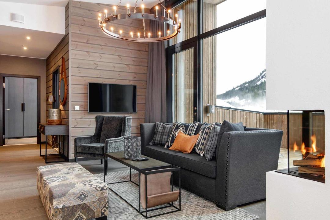 Hemsedal Skisenter - SKISTAR LODGE SUITES TOP VIEW 5104 - 2 sovrum, 4 sängar, 75m2 – Skistar Lodge Hemsedal Suite Mountain View