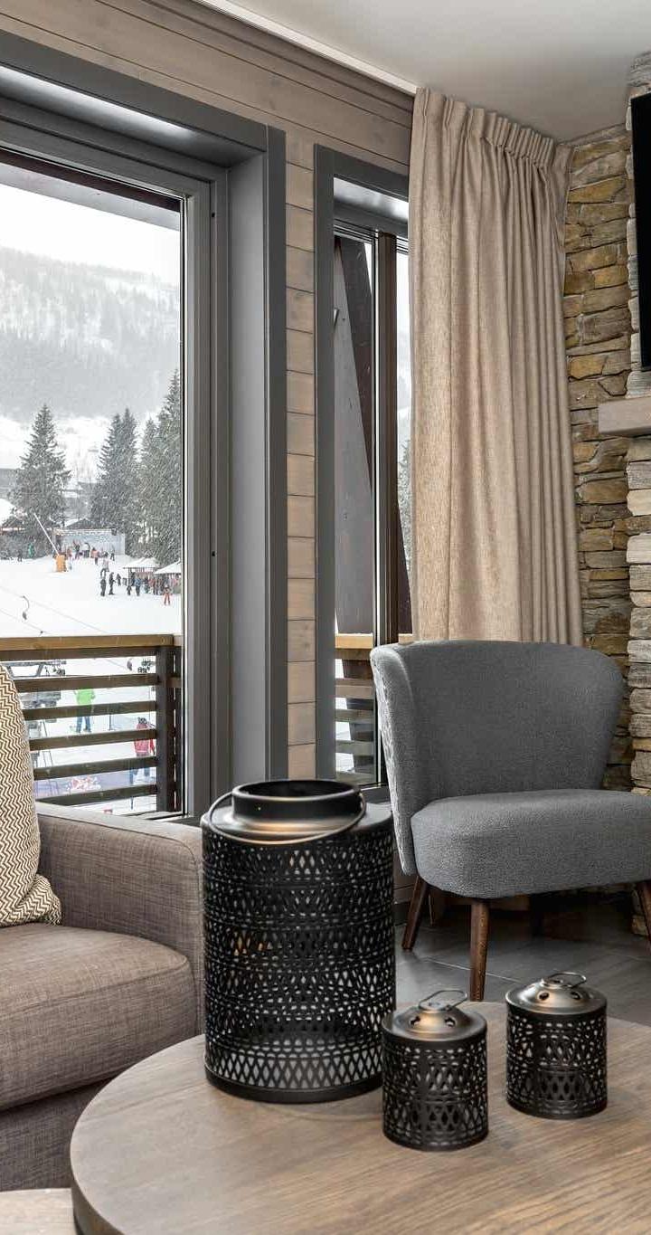 Hemsedal Skisenter – SKISTAR LODGE ALPIN 201 SKI VIEW – 3 soveværelser, 8 senge, 67m2 – SkiStar Lodge Hemsedal Mountain View