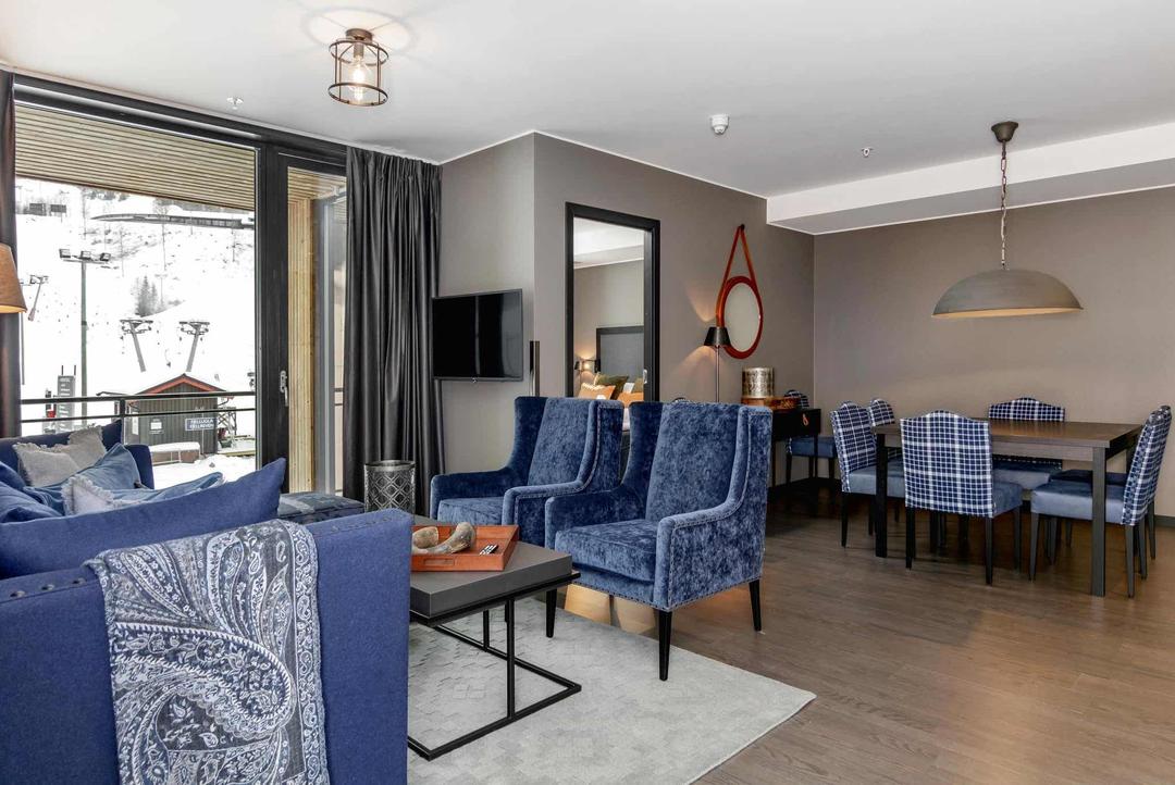 Hemsedal Skisenter - SKISTAR LODGE SUITES 4116 SKI VIEW - 2 sovrum, 6 sängar, 65m2 – SkiStar Lodge Hemsedal Mountain View