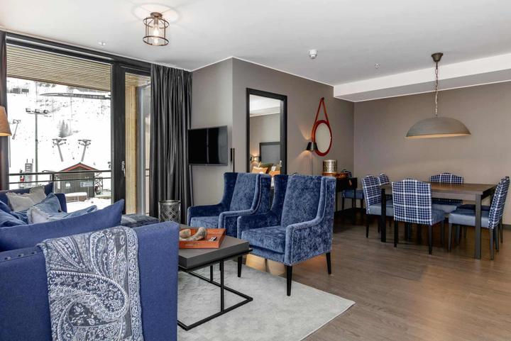 Hemsedal Skisenter – SKISTAR LODGE SUITES 4116 SKI VIEW – 2 soveværelser, 6 senge, 65m2 – SkiStar Lodge Hemsedal Mountain View (1/24)