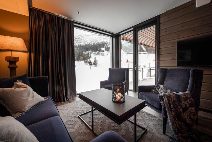 Hemsedal Skisenter – SKISTAR LODGE SUITES 4110 SKI VIEW – 2 soveværelser, 6 senge, 65m2 – SkiStar Lodge Hemsedal Mountain View (1/22)