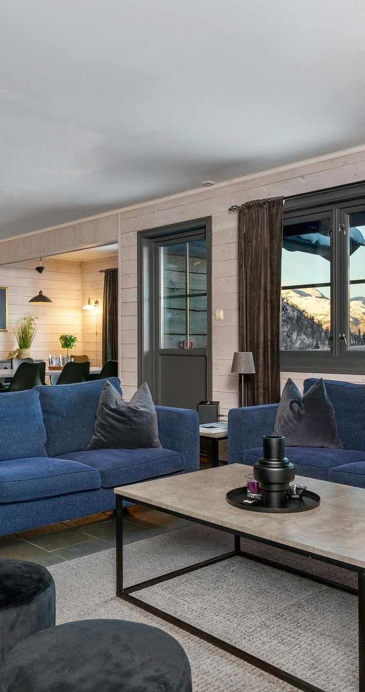 Hemsedal Skisenter – SKARSNUTEN 214 – 4 soveværelser, 10 senge, 119m2 – Skarsnuten