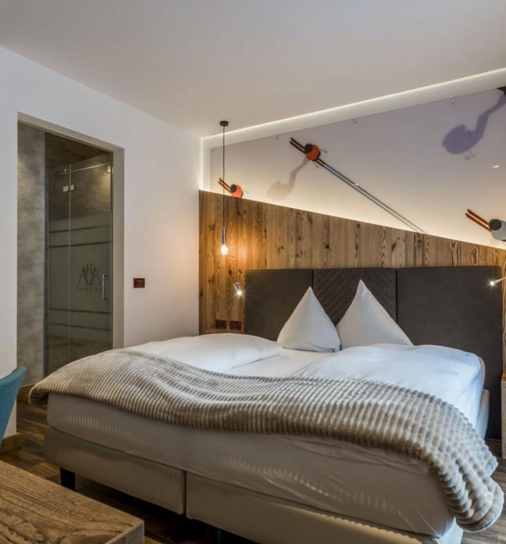 Superior dobbelt- eller 2-sengsværelse med panoramaudsigt – Hotel Astoria (Canazei)