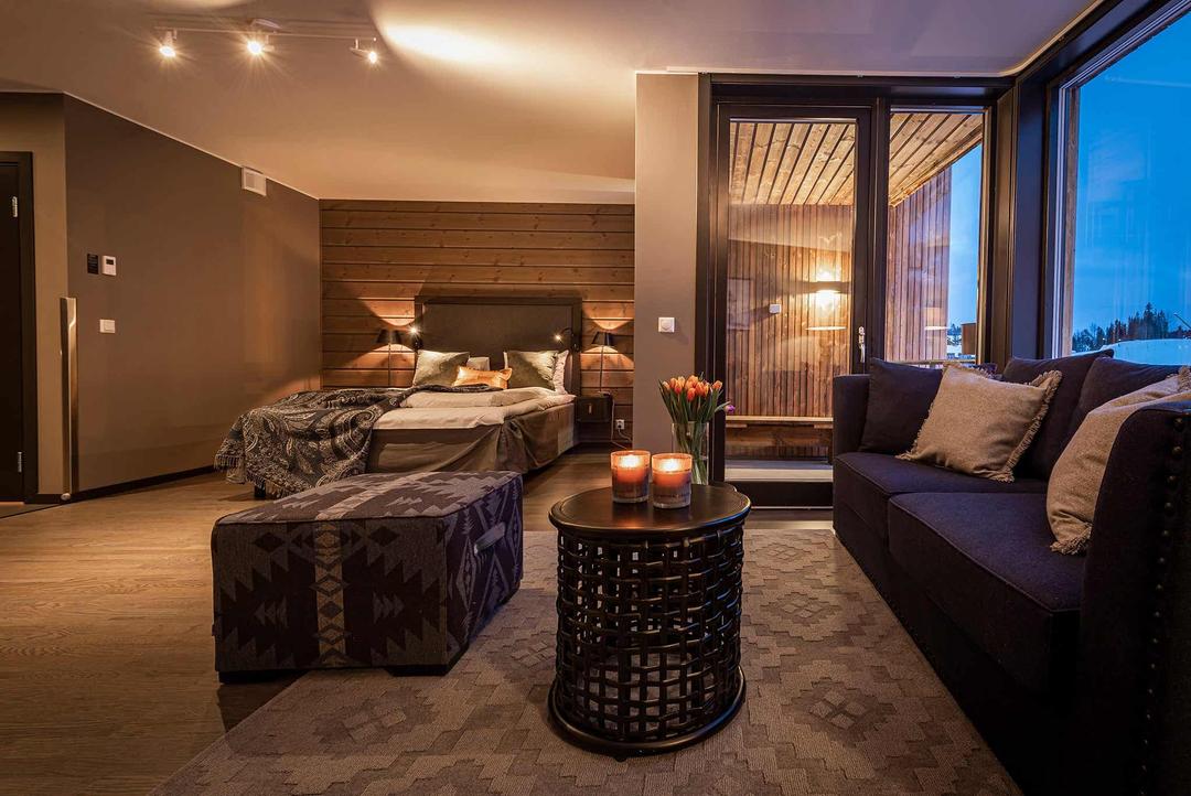 Hemsedal Skisenter - SKISTAR LODGE SUITES HOTEL 1110 SKI VIEW - 0 sovrum, 2 sängar, 40m2 – SkiStar Lodge Hemsedal Hotel Mountain View