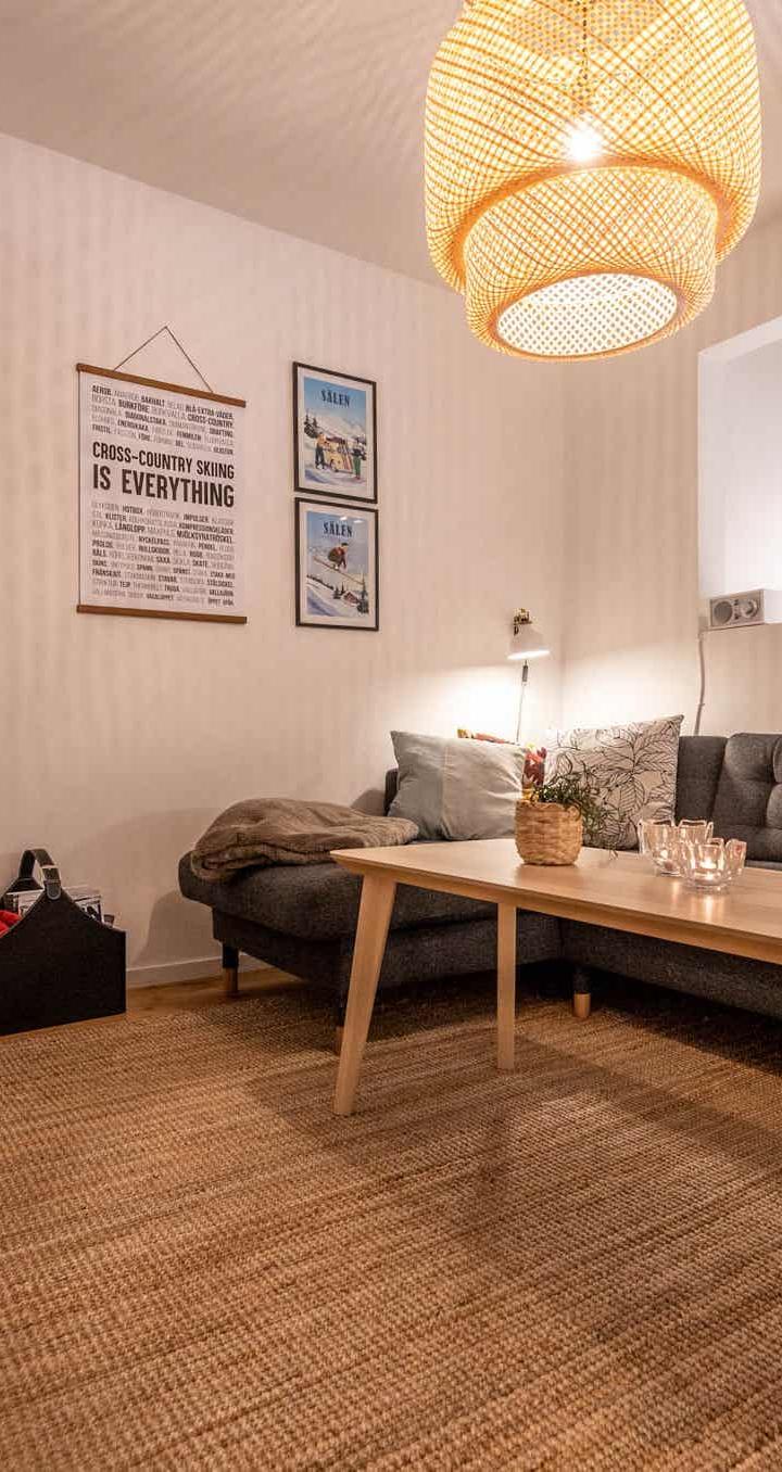 Lindvallen – Brandmossvägen 12 D – 2 soveværelser, 5 senge, 55m2 – Brandmossen