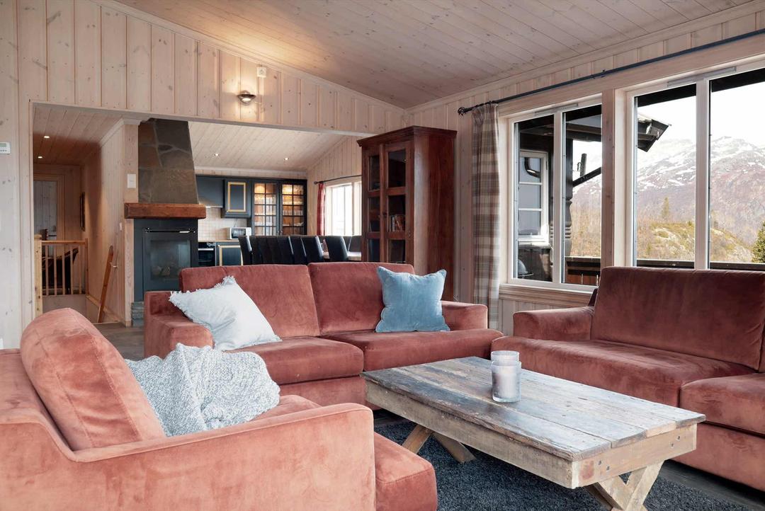 Hemsedal Skisenter – NUTEN 2 – 7 soveværelser, 20 senge, 260m2 – Storhytter Hemsedal Skisenter