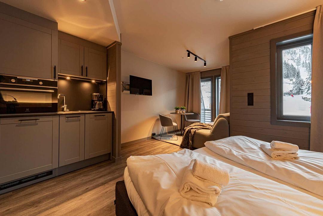 Hemsedal Skisenter - SKISTAR LODGE ALPIN STUDIO 217 SKI VIEW - 0 sovrum, 2 sängar, 28m2 – SkiStar Lodge Hemsedal Studio Mountain View