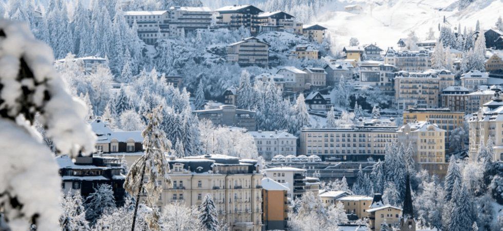 Skiferie i Bad Gastein - byen set fra bjergside