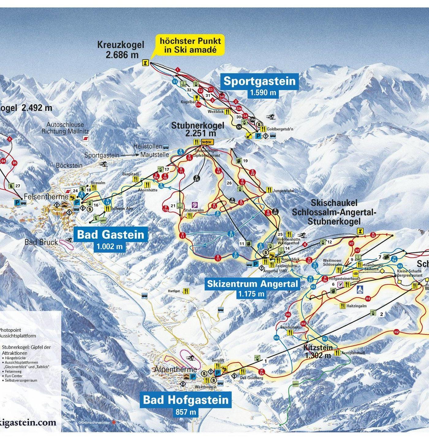 Pistekort Bad Hofgastein