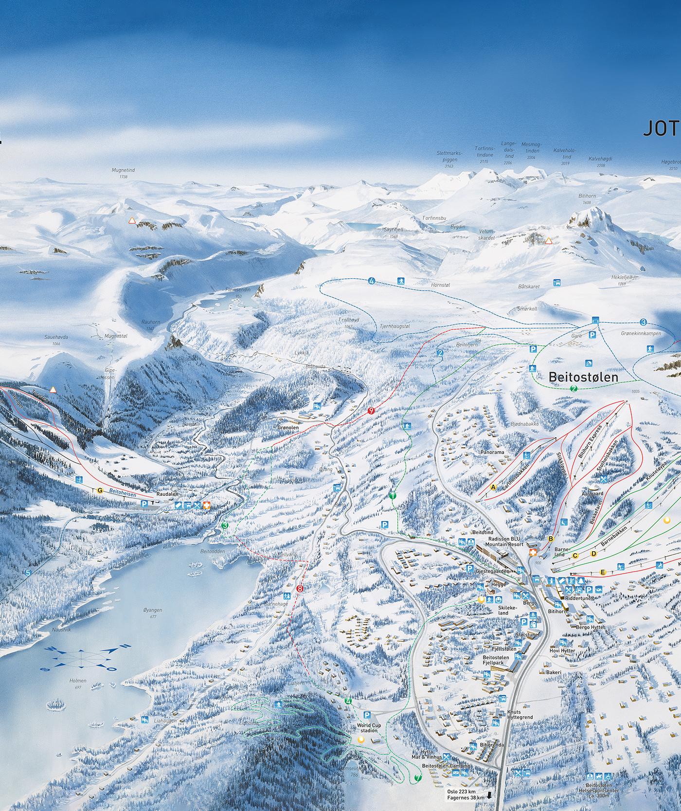 Pistekort Beitostølen 24/25