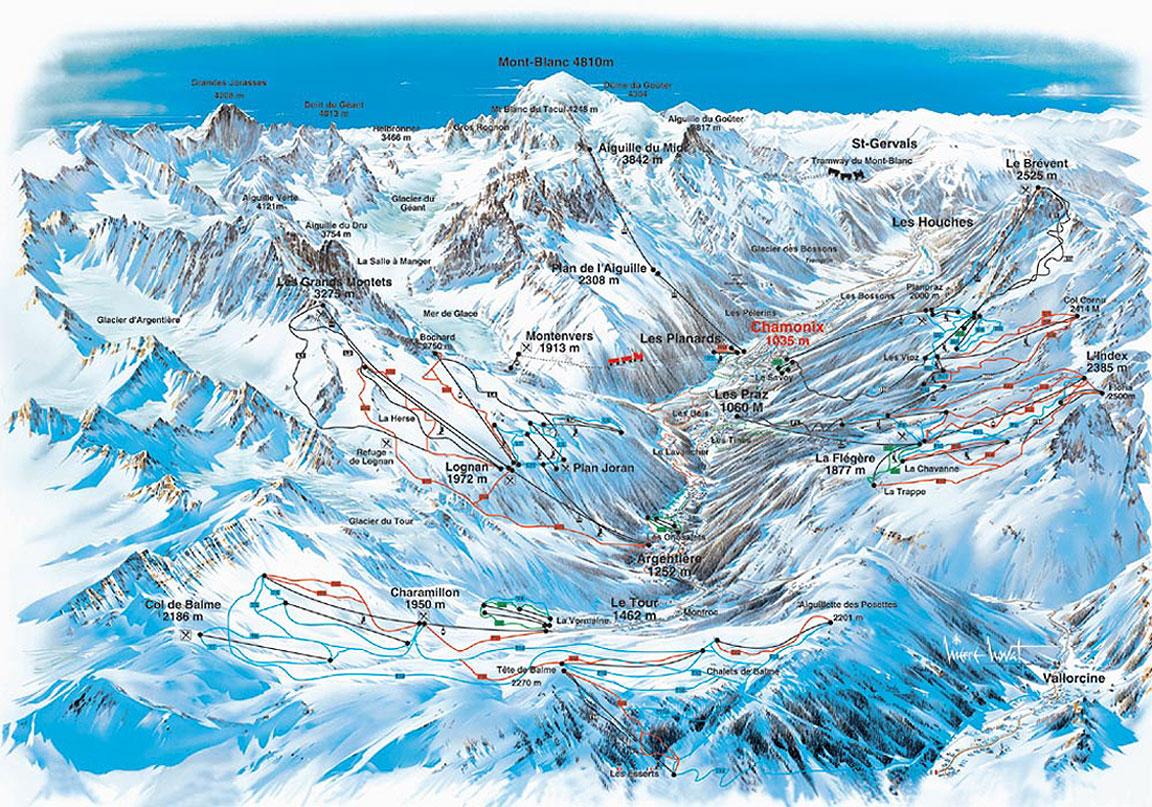 Chamonix pistekort