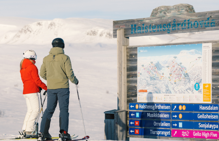 Skiferie i Geilo pistekort
