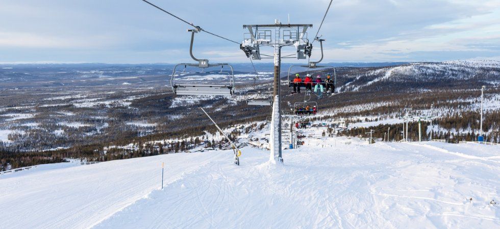 Skiferie i Idre Fjäll - stolelift og piste