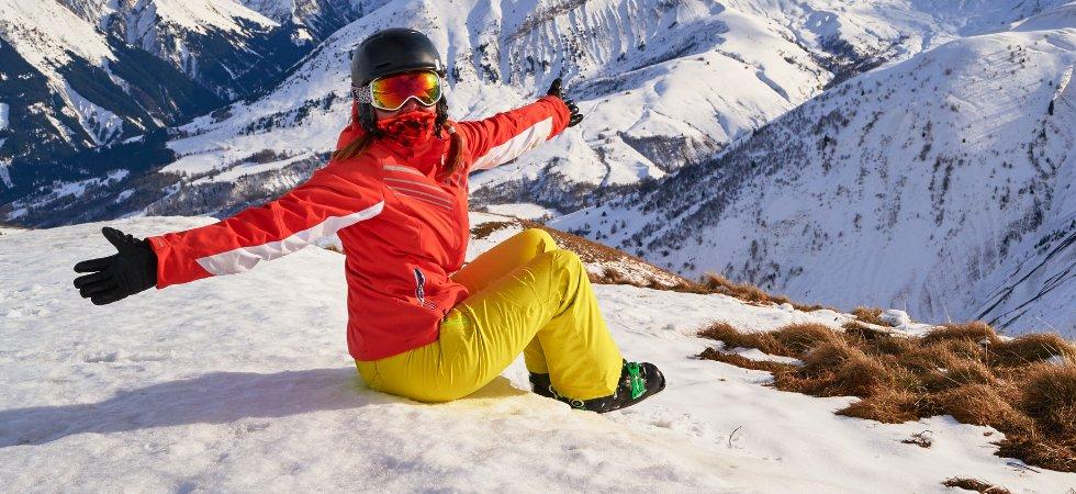 Skiferie i La Toussuire - glad skiløber på pisten