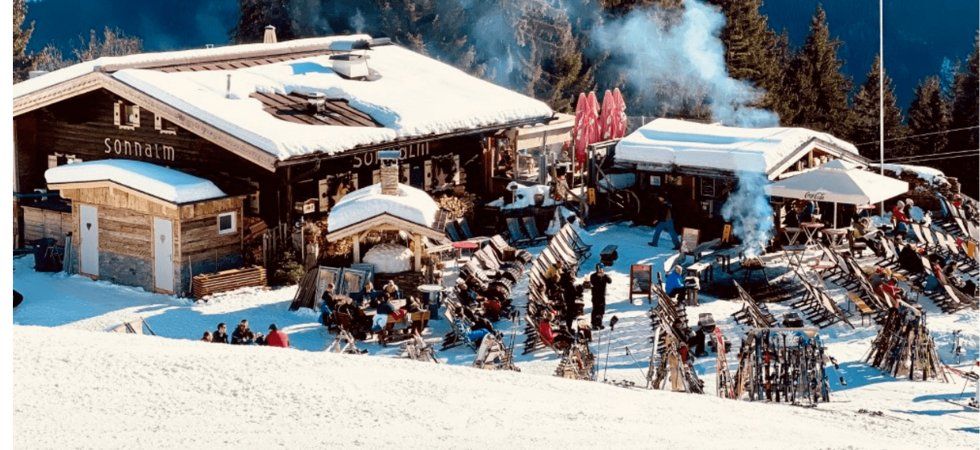 Skiferie i Saalbach - pitstop på Sonnalm