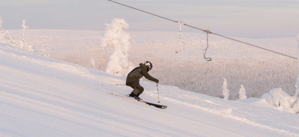 Skiferie i Sälen - skiløber ned af pisten