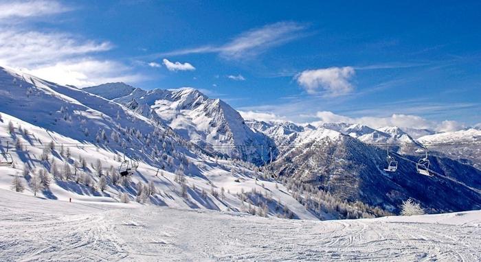 Sestriere udsigt Italien