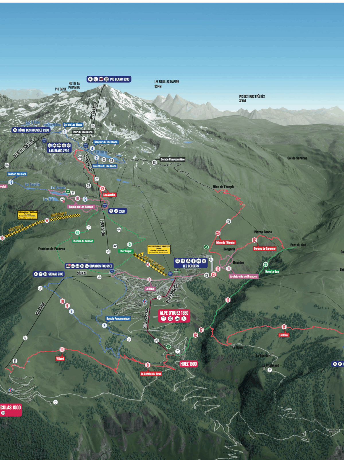 Cykeludlejning i Alpe d’Huez