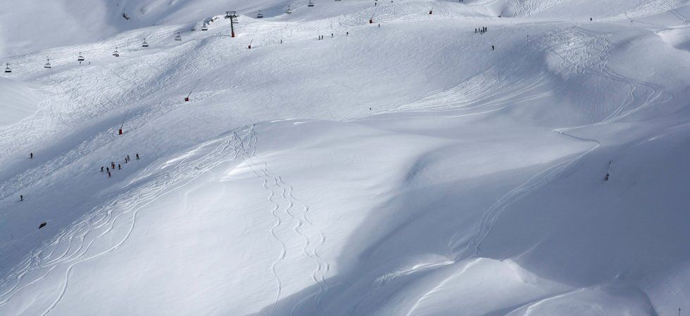 Skiferie i Tignes - luftfoto på piste