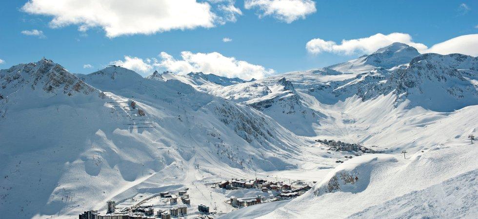 Skiferie i Tignes - byen set fra pisten