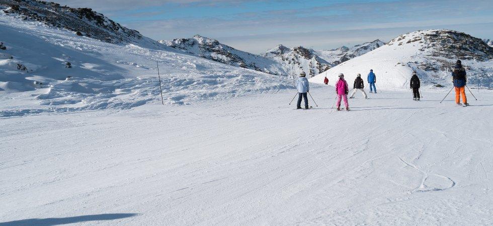 Skiferie i Val Thorens - Familie med børn på pisten