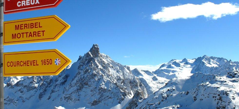 Skiferie i Val Thorens - skilte på bjerg