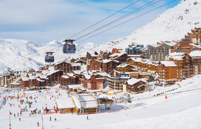 Skiferie i Val Thorens - Byen fra pisten