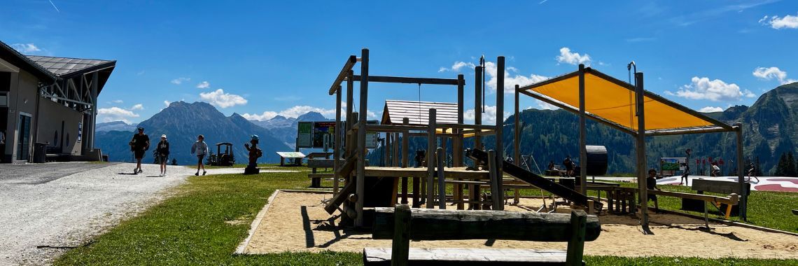 Sommerferie i Wagrain - legeplads på toppen af Grafenberg