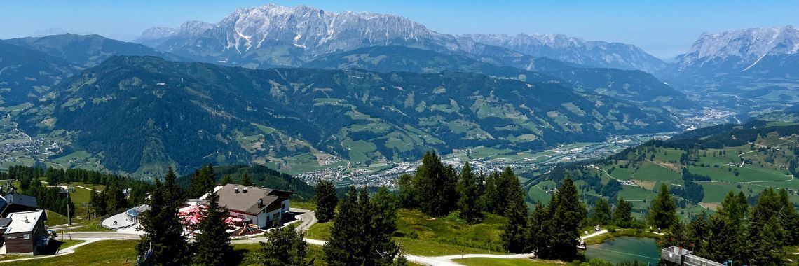 Sommer i Wagrain - udsigt fra Alpendorf (Geisterberg)