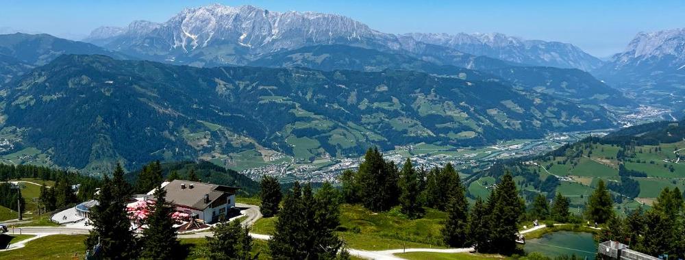 Sommer i Wagrain - udsigt fra Alpendorf (Geisterberg)