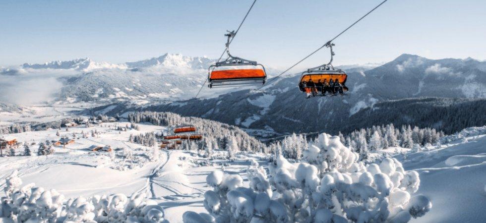 Skiferie i Wagrain - Skilift med puddersne så langt øjet rækker