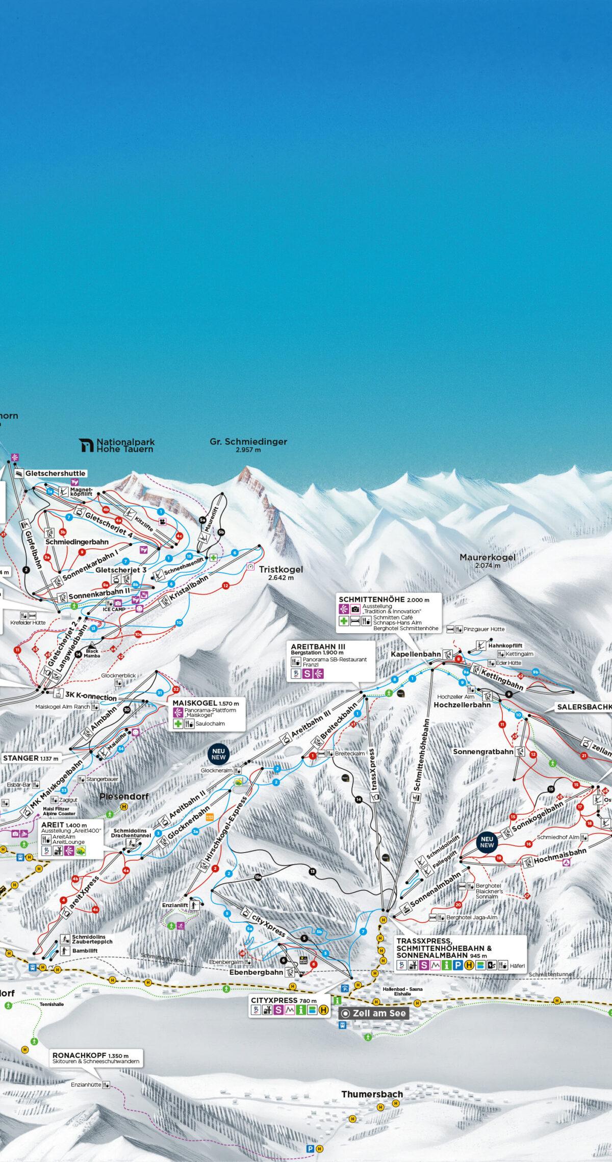 Skirejser til Zell am See: Østrigs bedste udsigt & fantastisk gletscher skiløb!