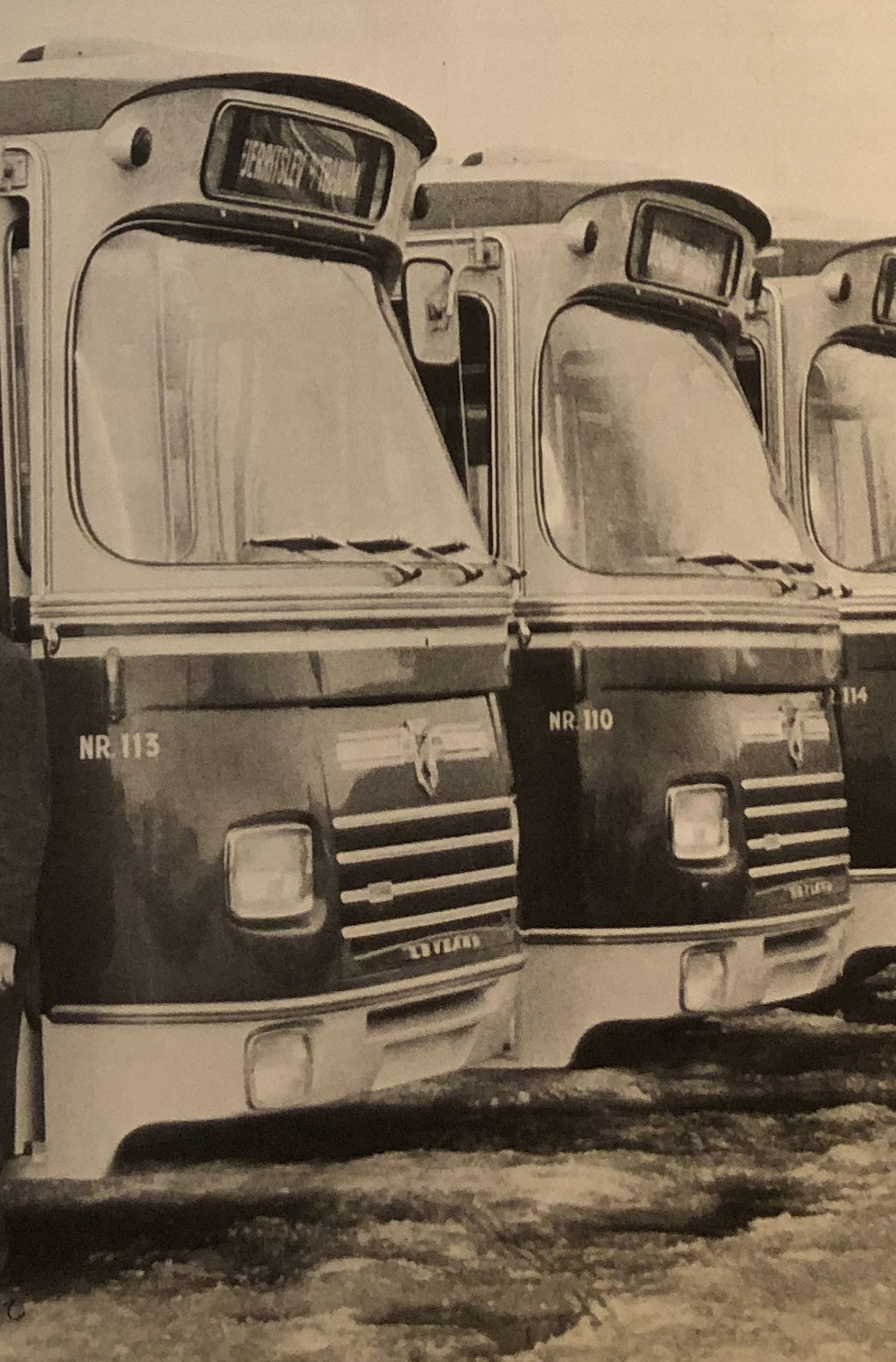 Indkøb af nye busser fra 1970