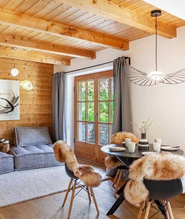 Two-Bedroom Deluxe Apartment with Garden View (1 sofa bed) - Free WiFi – Chalet Flocke Appart Schneehase