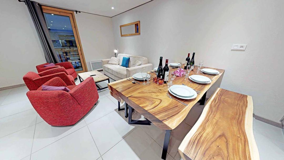 Nr. 14: 3-rumslägenhet för 4/6 personer (2 sovrum; 56 m²) – Residence Le Sabot de Vénus - Grand Rue